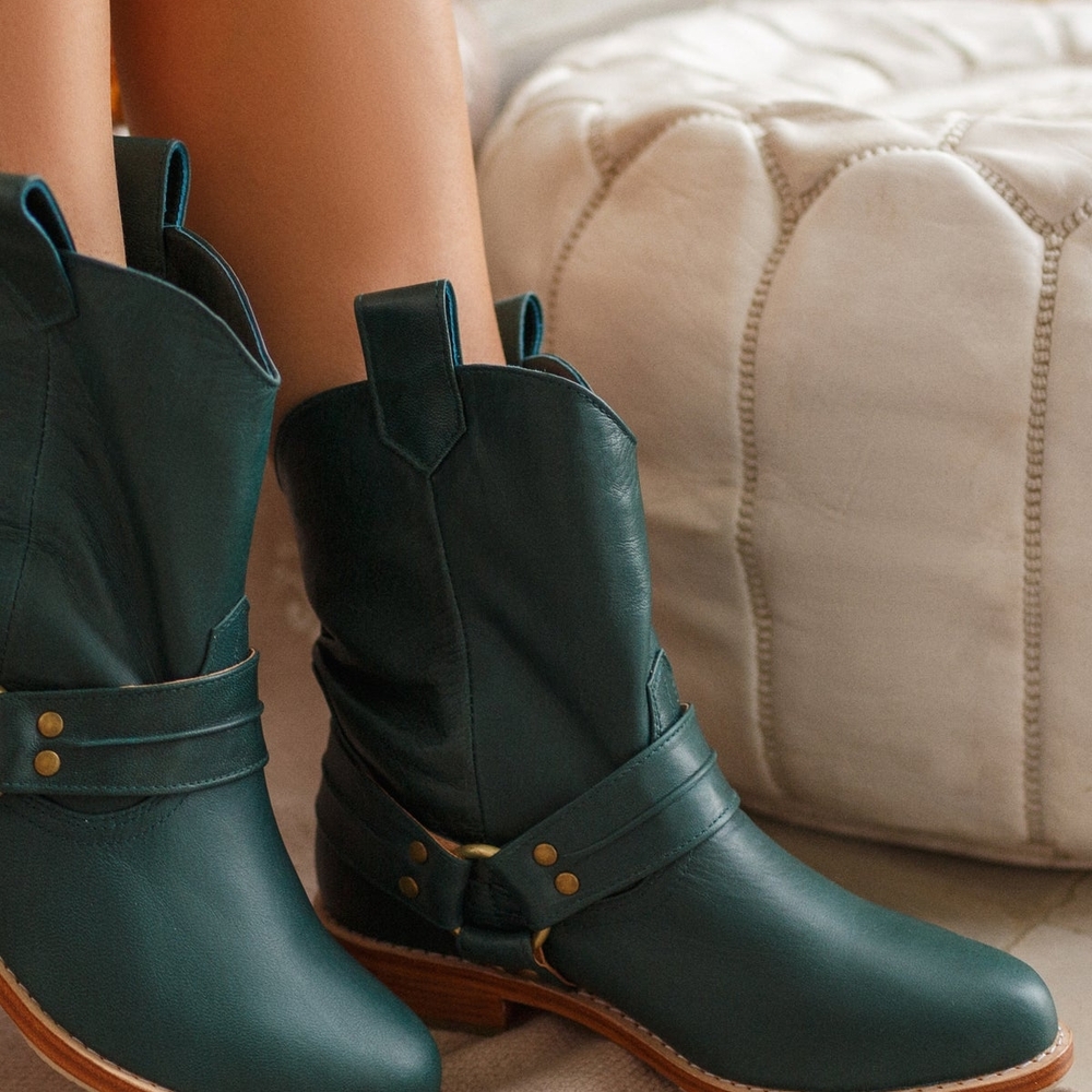 ELF Emerald Ankle Boots
